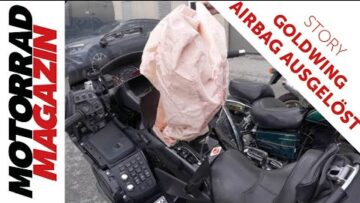 Airbag ausgelöst! Totalschaden! Diese Honda Goldwing verhinderte Schlimmstes