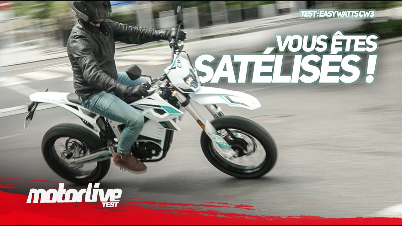 EasyWatts CW3 – Le Supermotard électrique qui satellise !