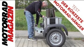 Kürzester Motorradanhänger der Welt – Faltos lässt sich von 3,70