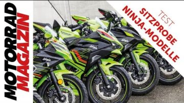 Sitzprobe mit 9 Ninja-Modellen eines 1.80 m Fahrers – 785