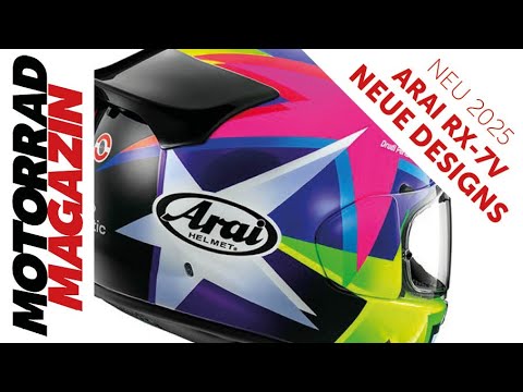 Es wird bunt! Arai RX-7V Designs 2025 – Sehr viel