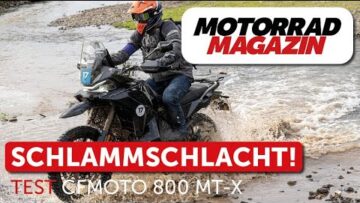 Kann es China? CFMoto 800 MT-X erster Test im Schlammloch