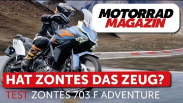 Einziger Dreizylinder: Zontes 703 F Adventure mit zwei Kameras, Reifentemperaturkontrolle