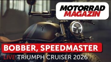 EICMA LIVE Triumph Bobber und Speedmaster 2026 – Mehr Tank,