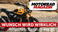 EICMA LIVE Triumph Scrambler 400 XC – So hat man