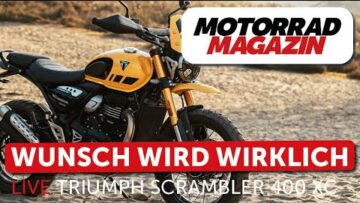 EICMA LIVE Triumph Scrambler 400 XC – So hat man