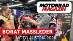 Borat Rennleder von Mein Wunschleder auf der Moto Austria