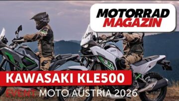 Kawasaki KLE500 live auf der Moto Austria in Wels