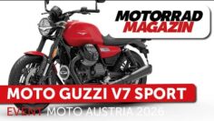 Moto Guzzi V7 Sport jetzt in Rosso Monza live auf