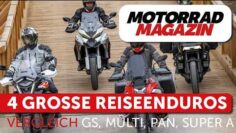4 Reiseenduros im Vergleich: BMW GS, Ducati Multi V4, KTM