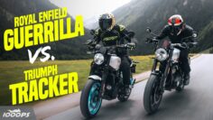 Drehmoment oder Drehzahl? Triumph Tracker 400 vs. Royal Enfield Guerrilla